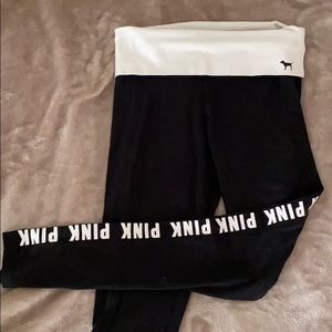 pink victoria’s secret yoga pants